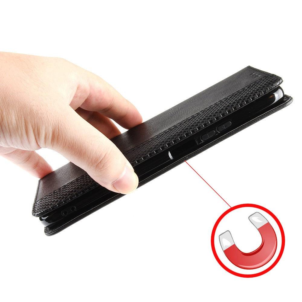 Cover-Discount Galaxy A51 - Stand Flip Case Hülle Schwarz