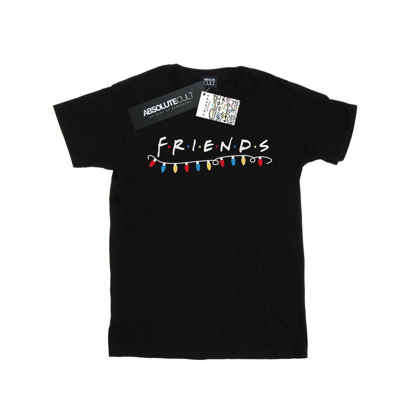 Friends Christmas Lights Print T-Shirt