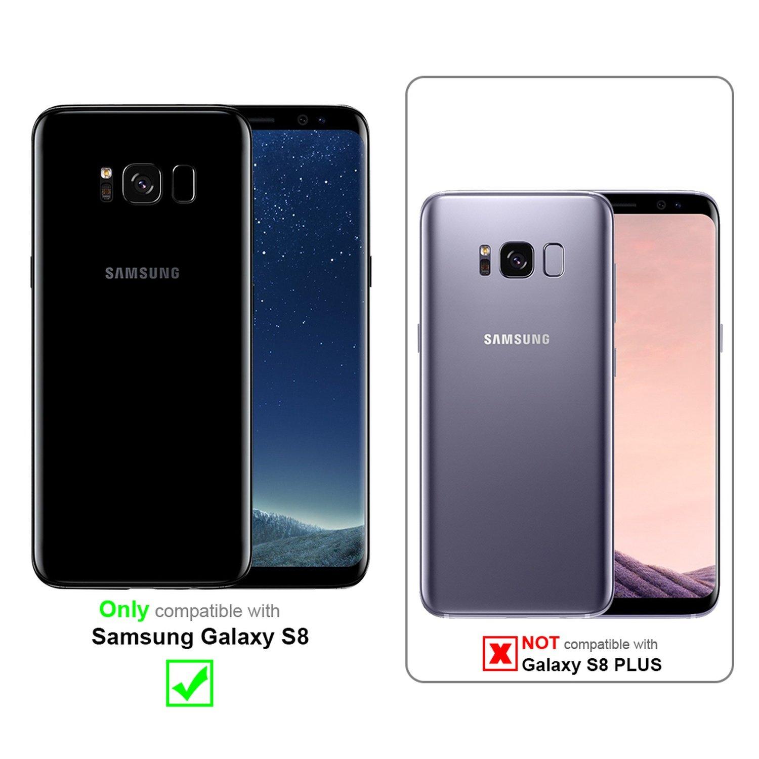 Cadorabo Hülle für Samsung Galaxy S8 Magnetverschluss, Kartenfach