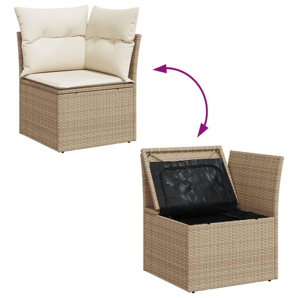 VidaXL Garten sofagarnitur poly-rattan