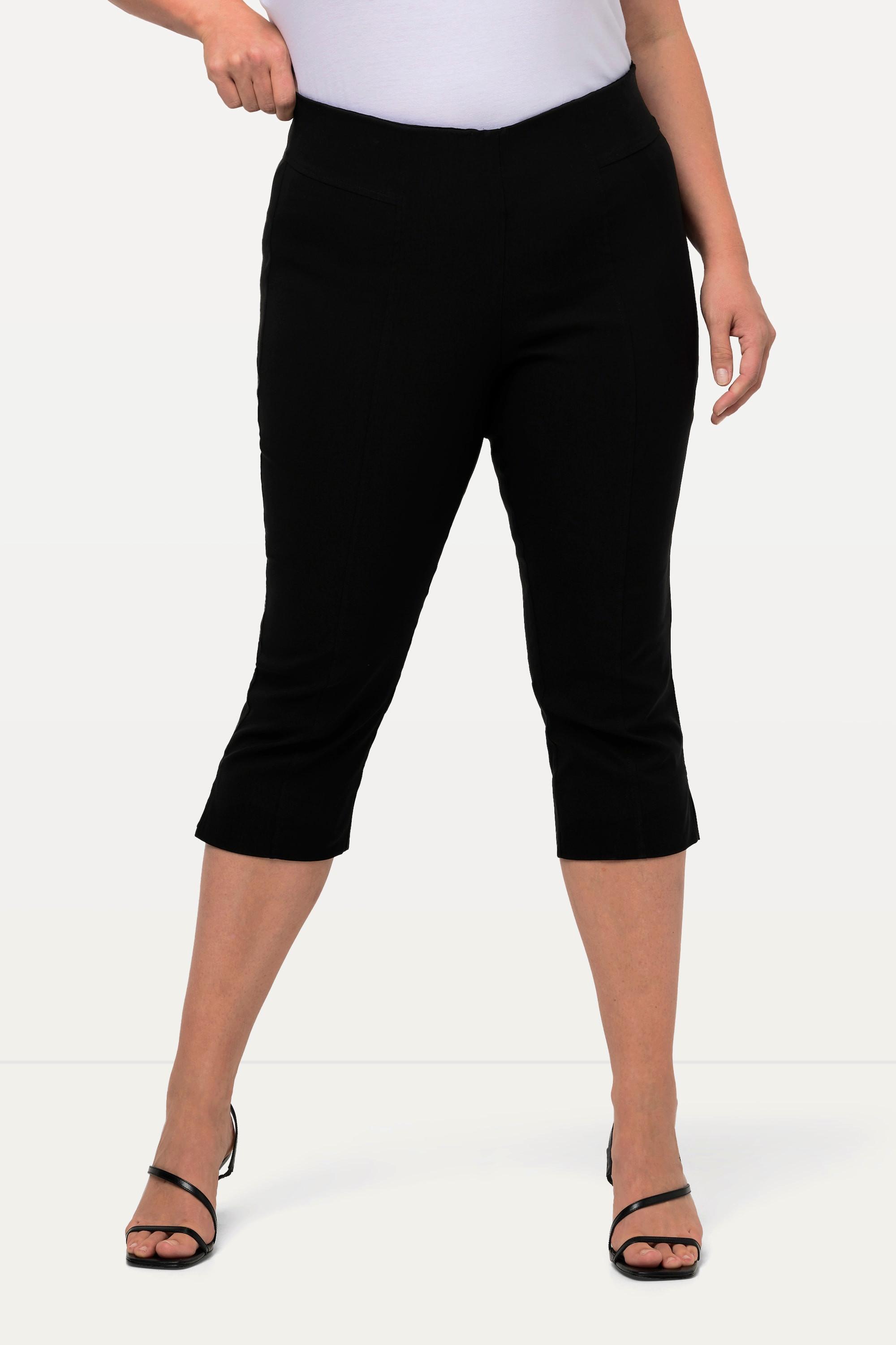Ulla Popken Bengalin Capri hochelastisch knitterarm Gummibund