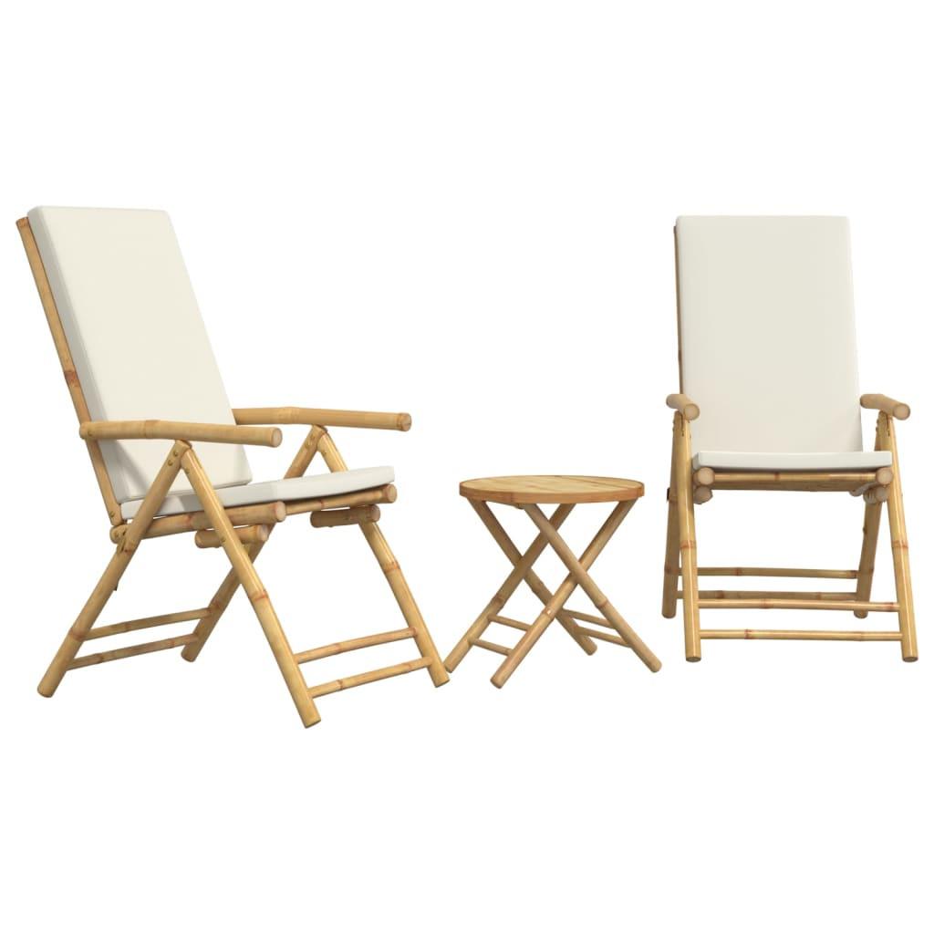 VidaXL Bistro set bambus