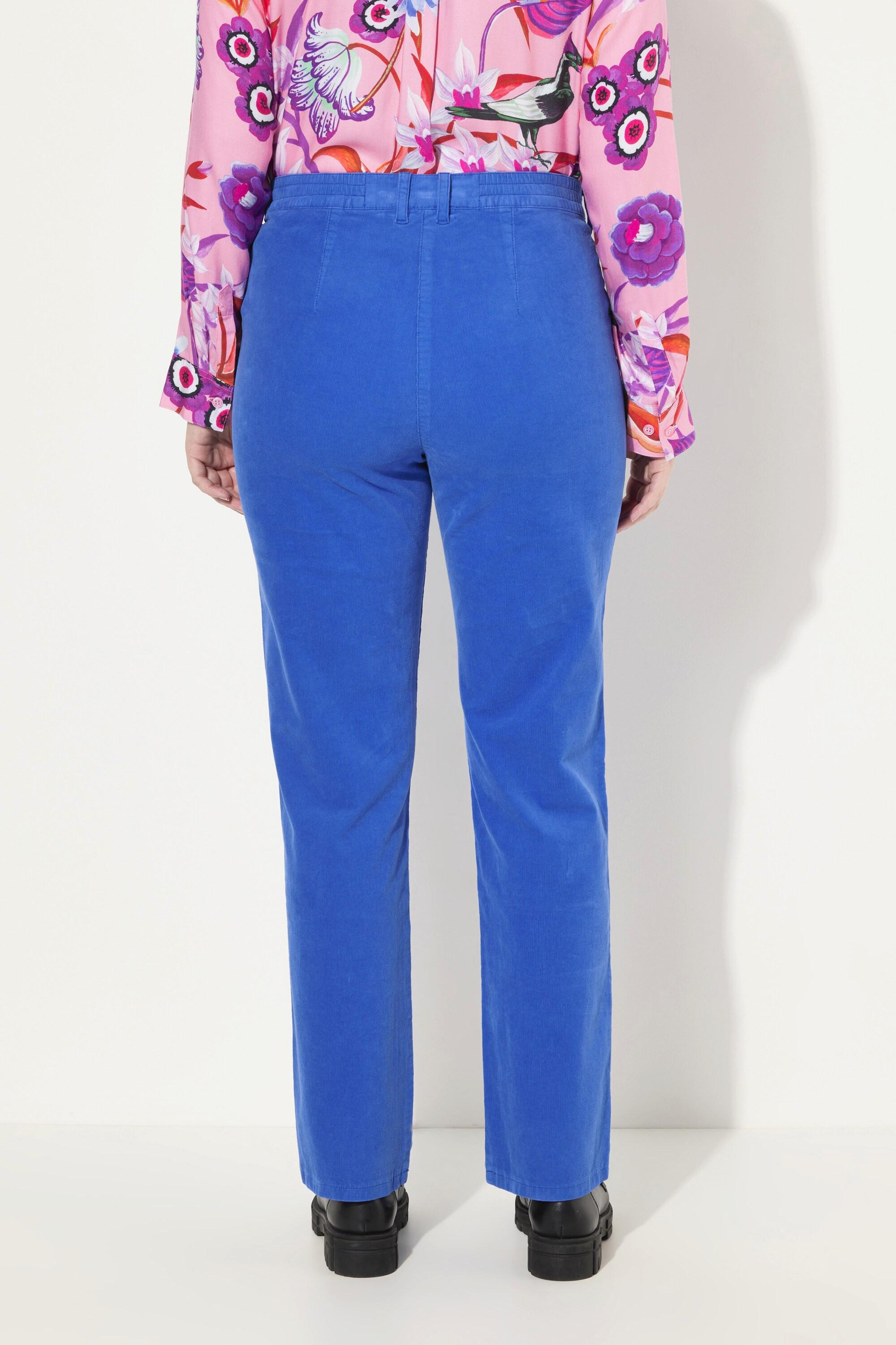 Ulla Popken Cordhose Mony, Komfortbund, Reißverschlusstaschen