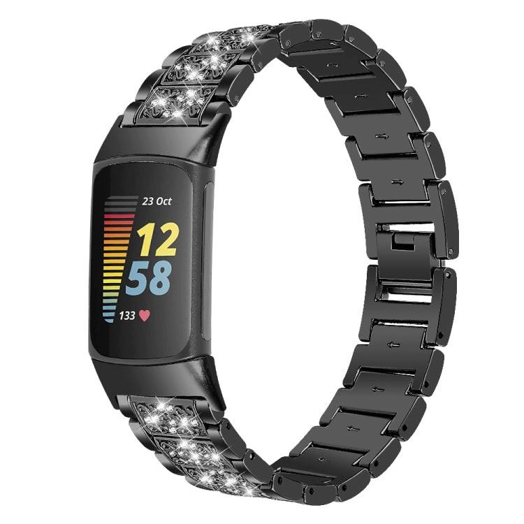 Cover-Discount Fitbit Charge 5 - Edelstahl Mit Strass Armband