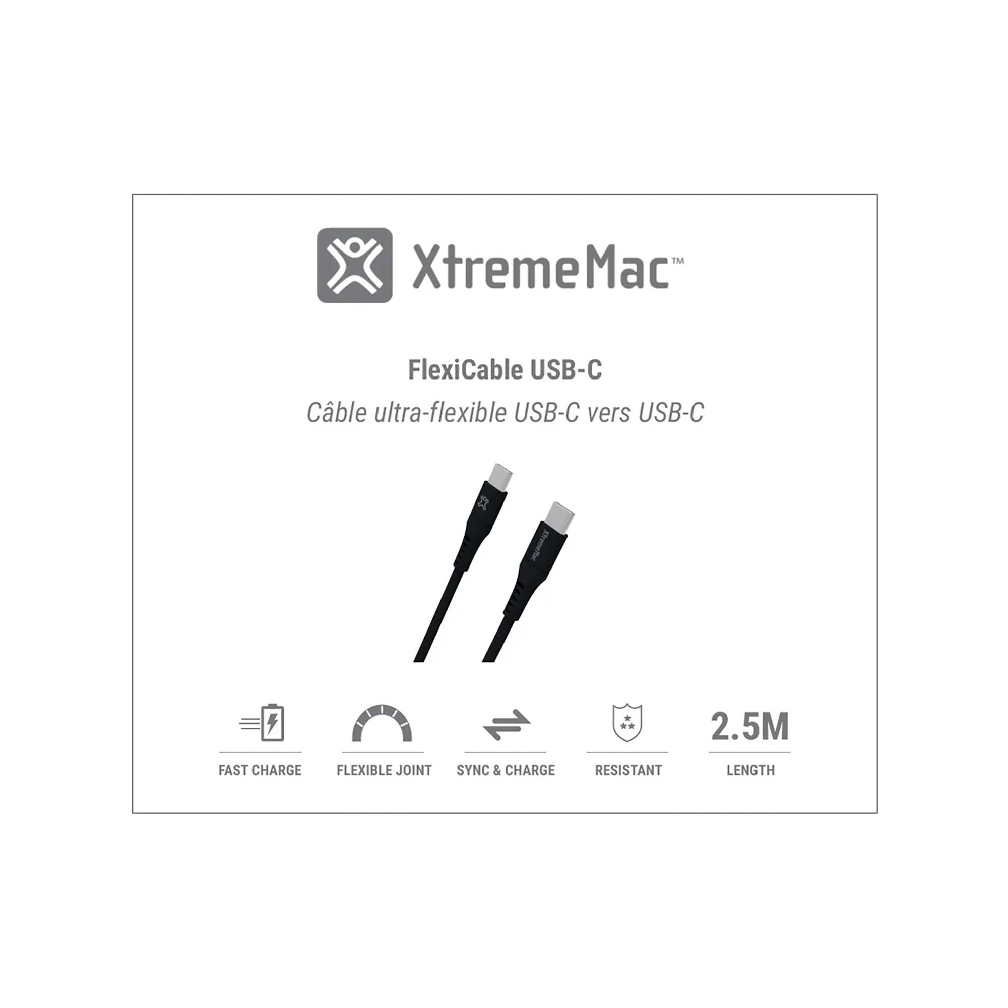 XtremeMac FLEXICABLE USB-C TO USB-C - 2,5M Adapterkabel