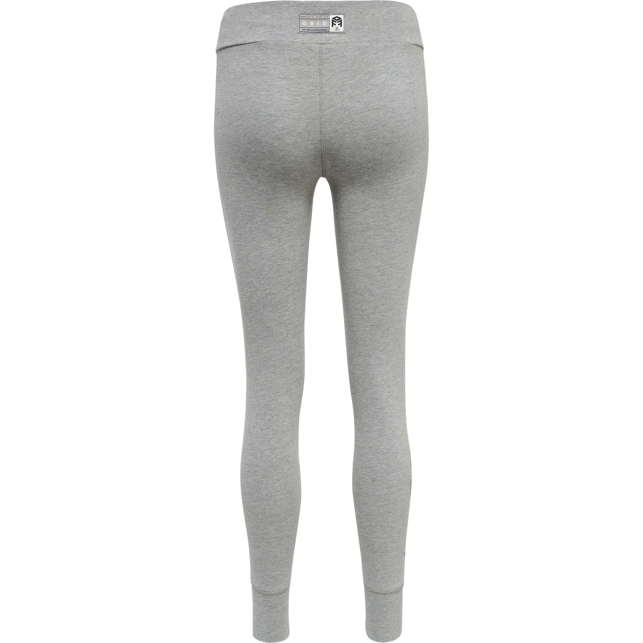 Hummel leggings aus baumwolle, damen move grid