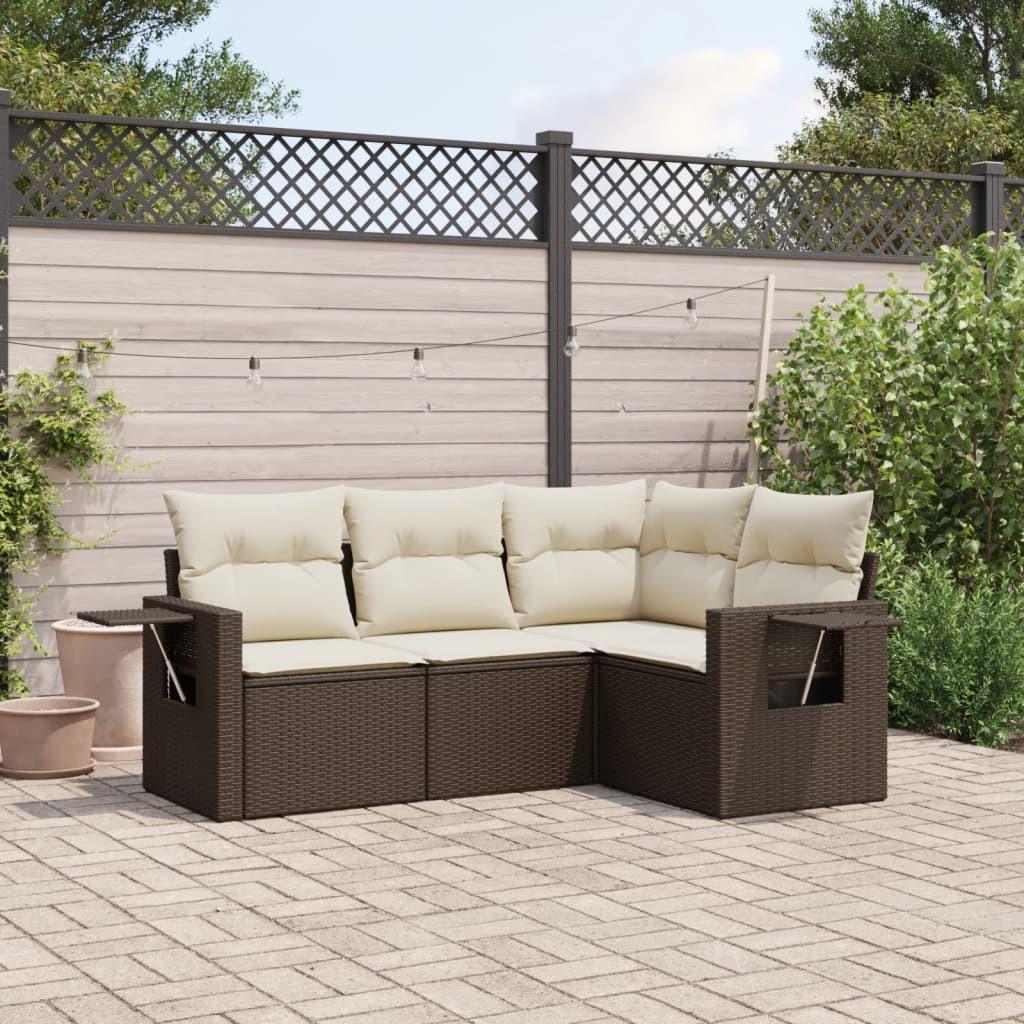 VidaXL Garten sofagarnitur poly-rattan