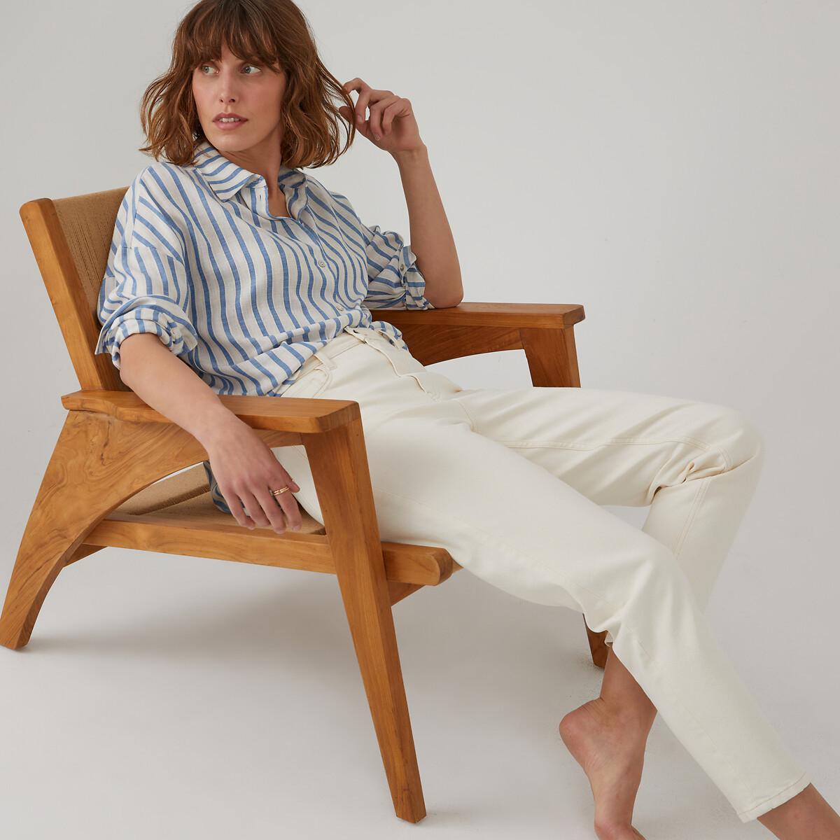 La Redoute Collections Boyfit Jeans mit hohem Bund
