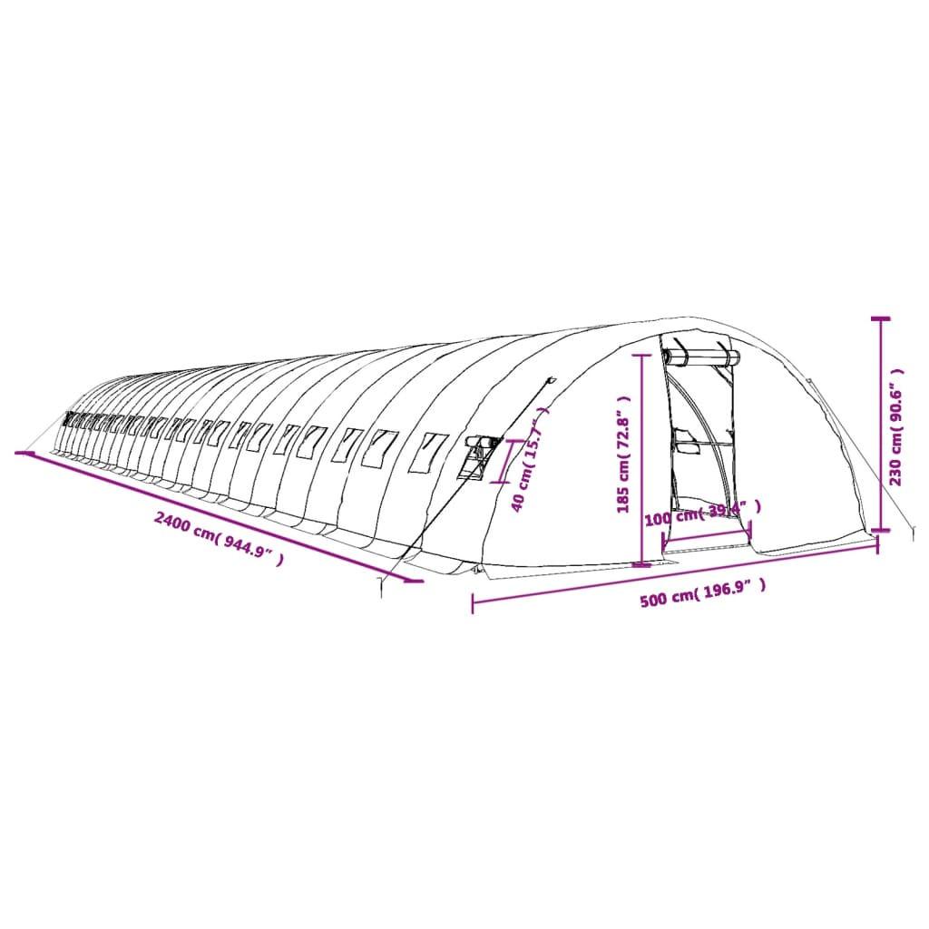 VidaXL Gewächshaus polyethylen