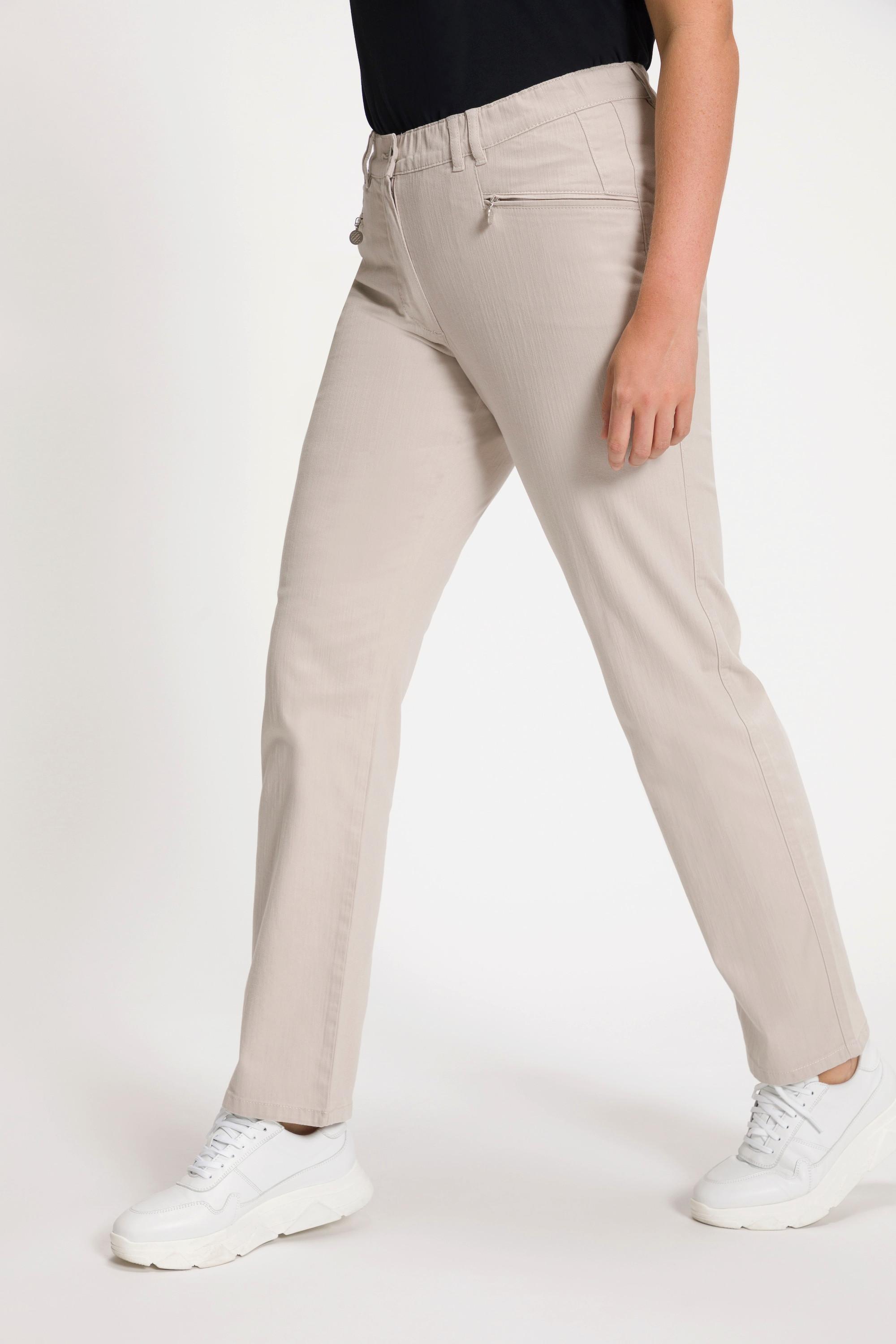 Ulla Popken Mony Tapered Fit Leichte Stretch Sommerhose