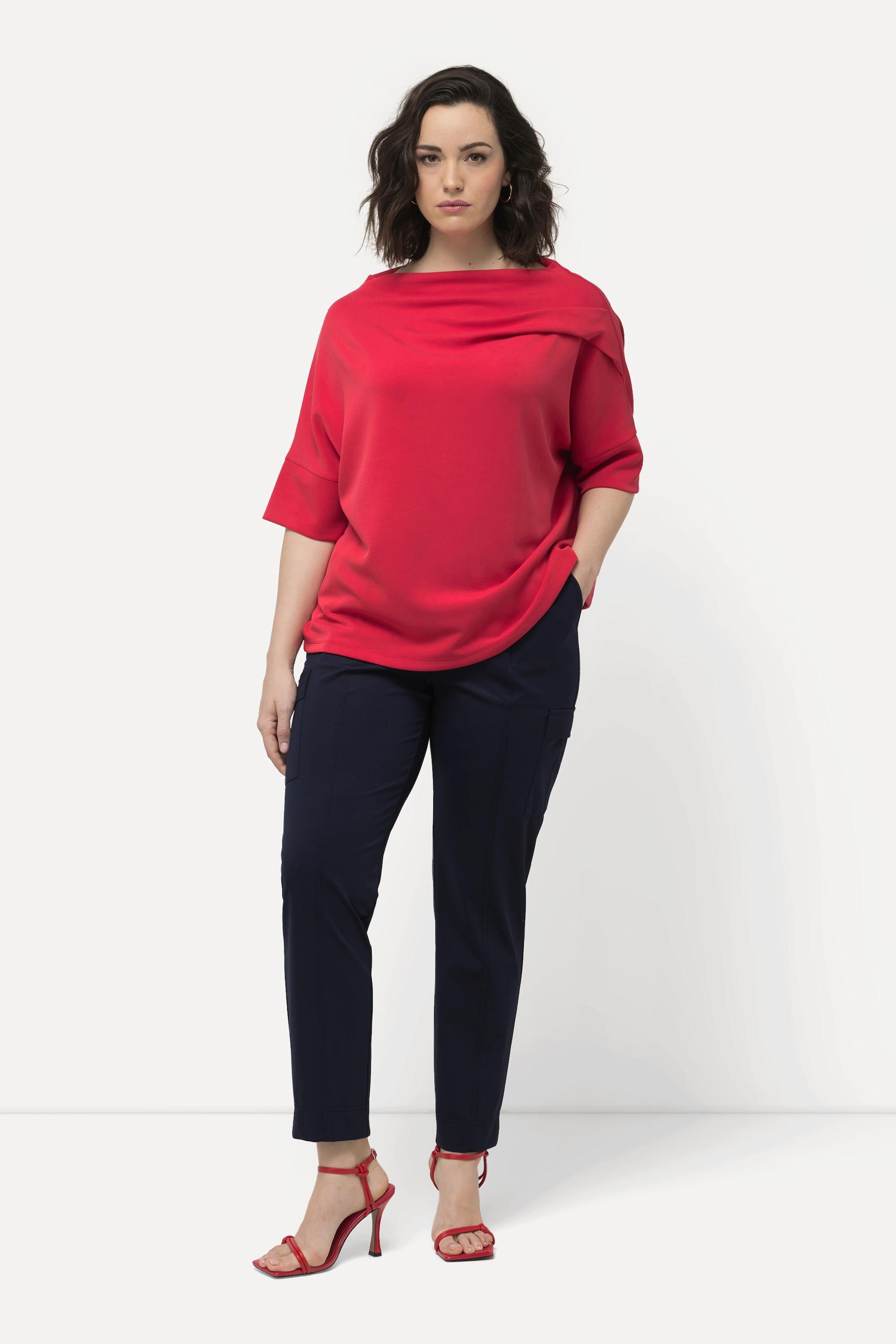 Ulla Popken Cargohose Taschen Elastikbund Saumschlitze