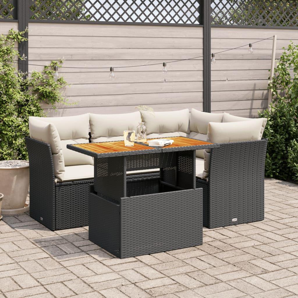 VidaXL Garten sofagarnitur poly-rattan
