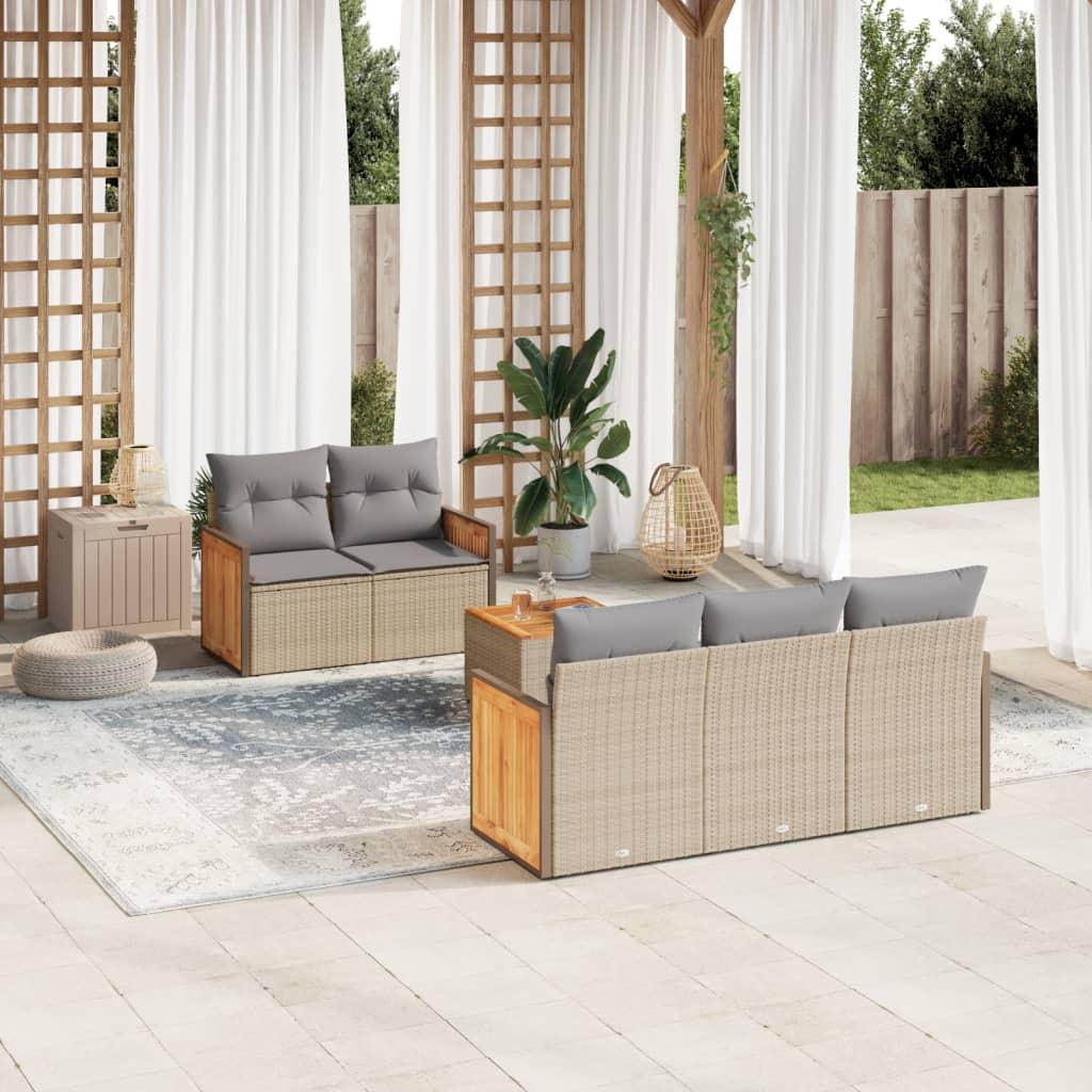 VidaXL Garten sofagarnitur poly-rattan