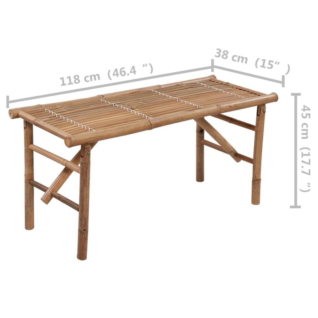VidaXL Gartenbank bambus