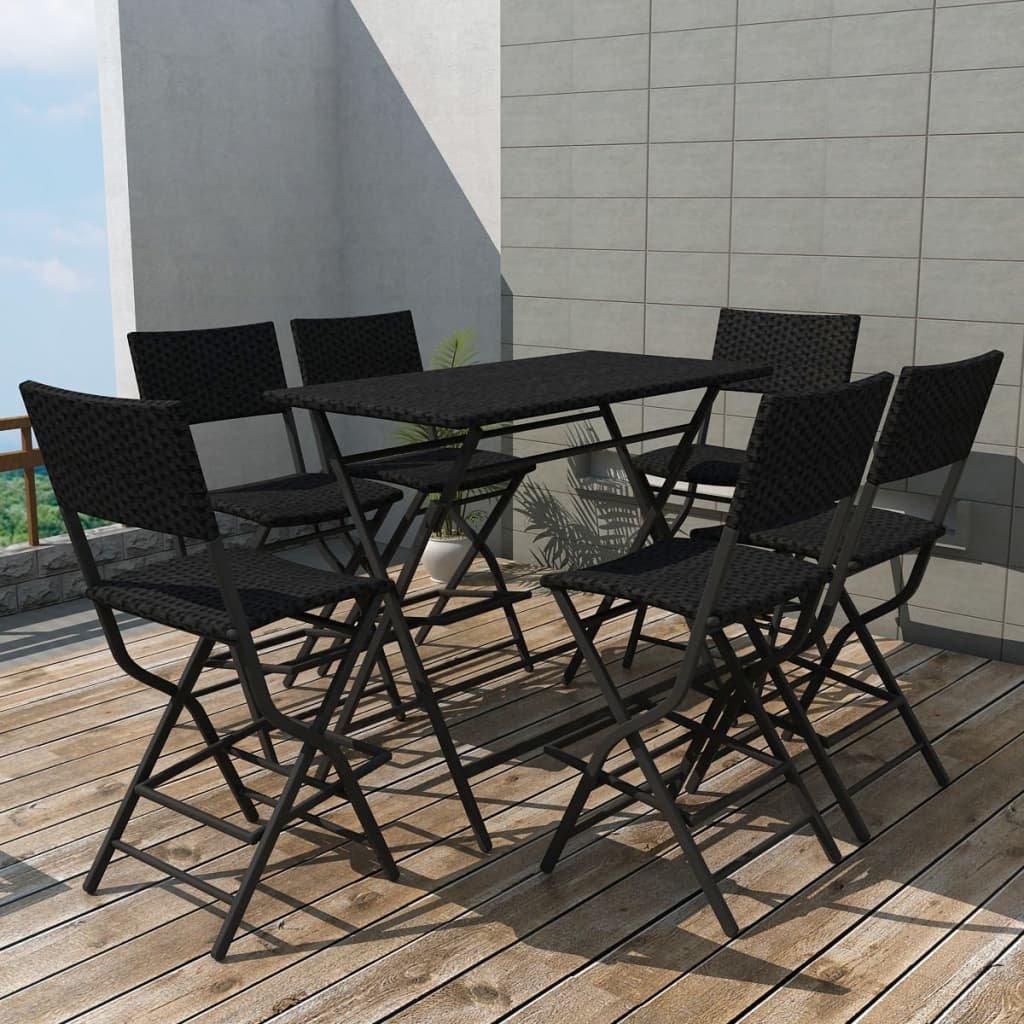 VidaXL Essgruppe poly-rattan
