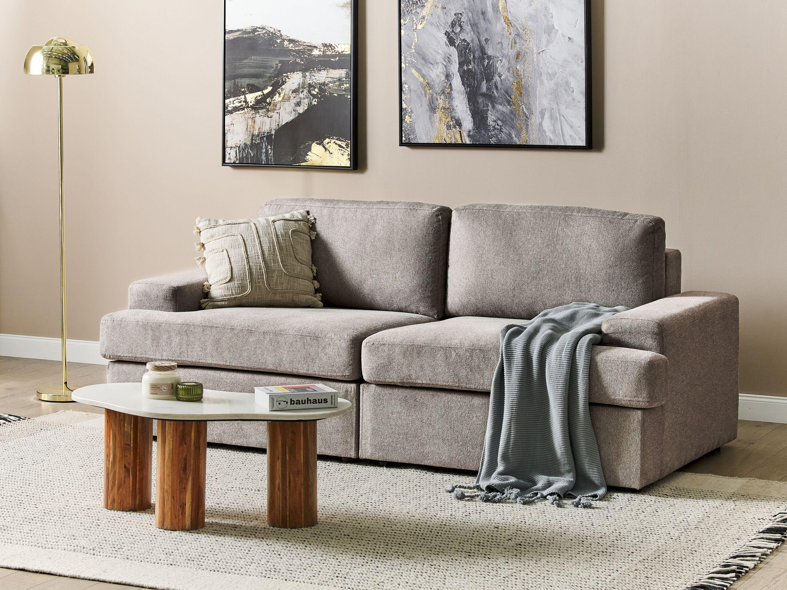 Beliani 3 Sitzer Sofa aus Polyester Klassisch ALLA