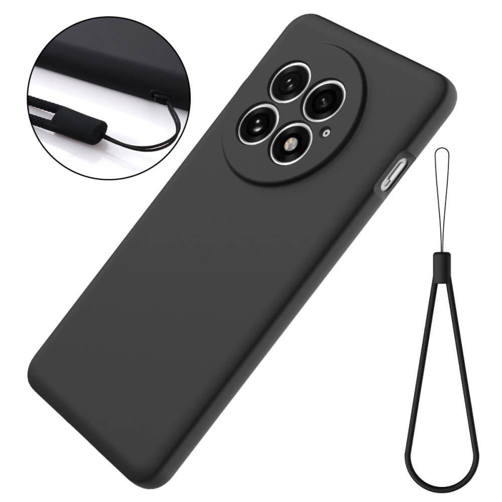 Cover-Discount OnePlus 13 - Silikon Gummi Hülle mit Riemen