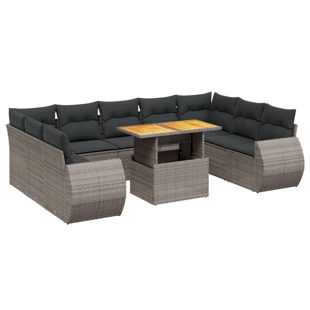 VidaXL Garten sofagarnitur poly-rattan