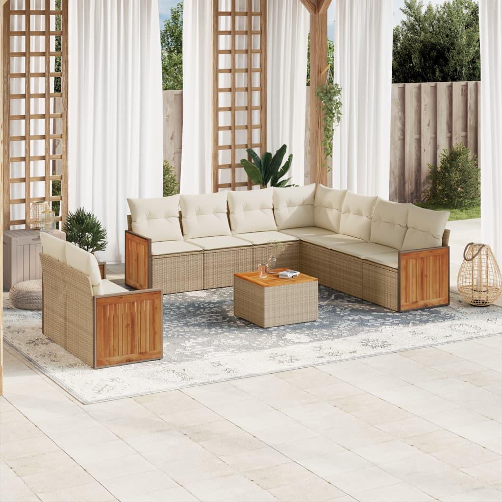 VidaXL Garten sofagarnitur poly-rattan