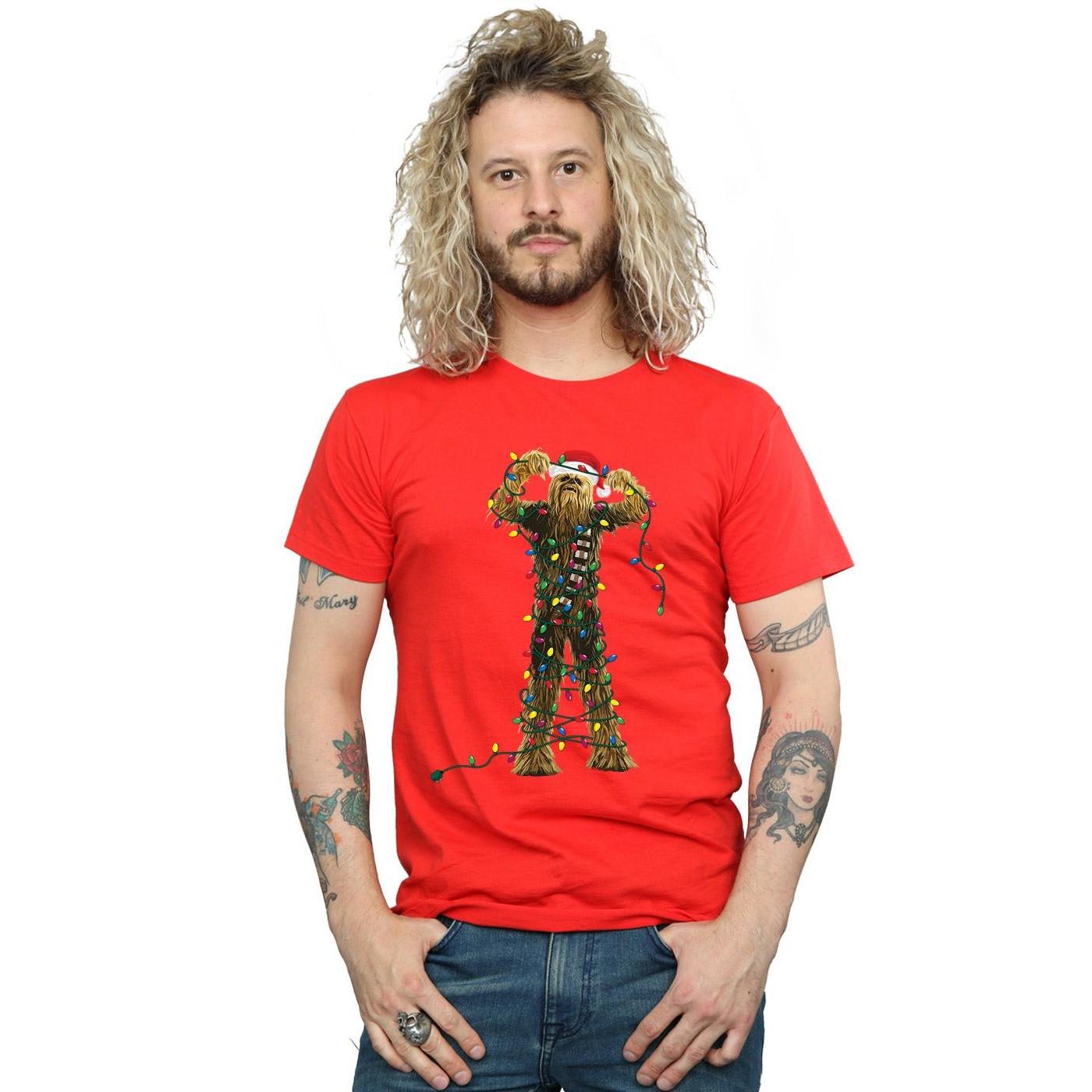 STAR WARS Star Wars Chewbacca Weihnachtsbeleuchtung T-Shirt