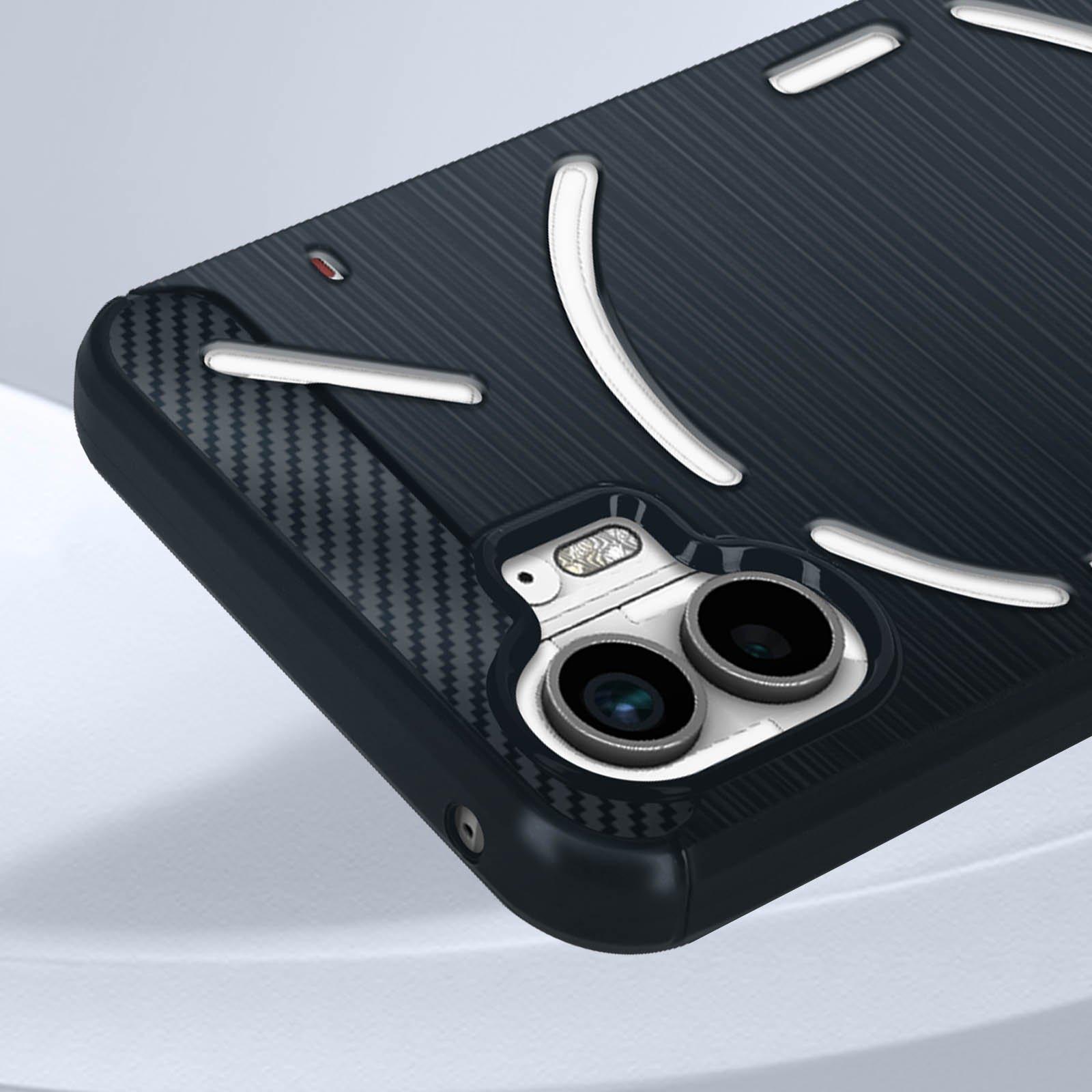 Avizar Carbon Hülle Nothing Phone 2 Dunkelblau