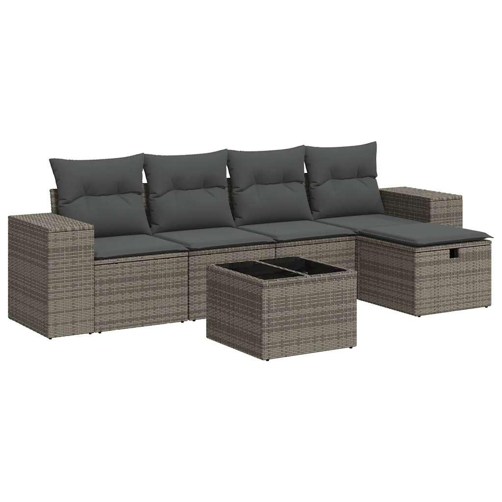 VidaXL Gartensofa set poly-rattan