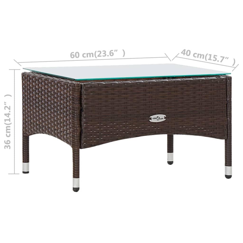 VidaXL Gartensofa poly-rattan