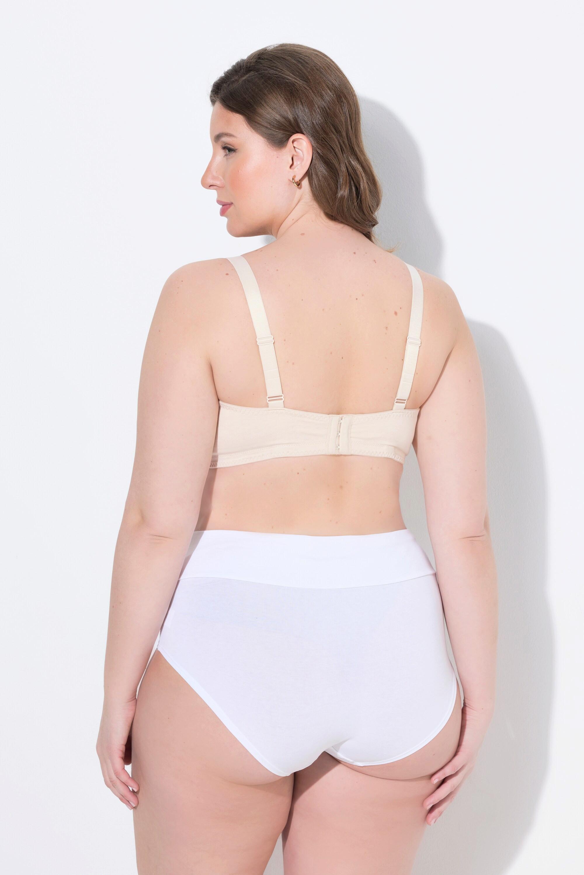 Ulla Popken Bellieva Still-BH, Spitzenkante, Träger-Verschluss vorne