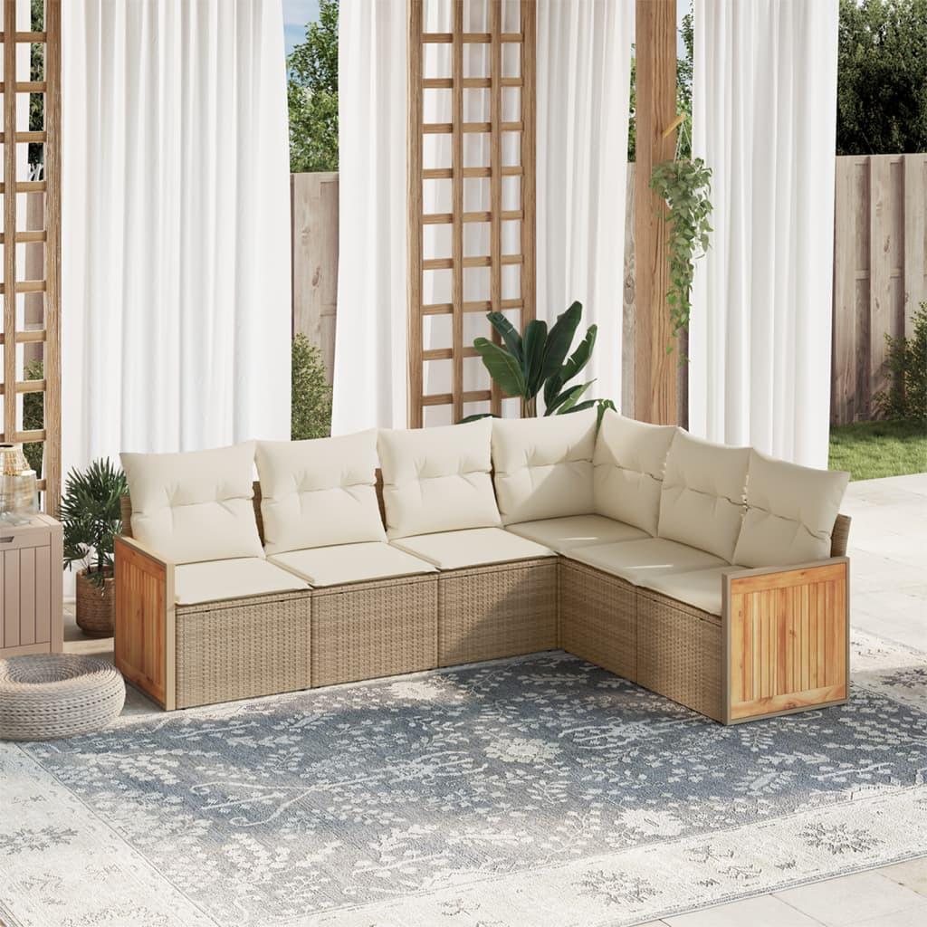 VidaXL Garten sofagarnitur poly-rattan
