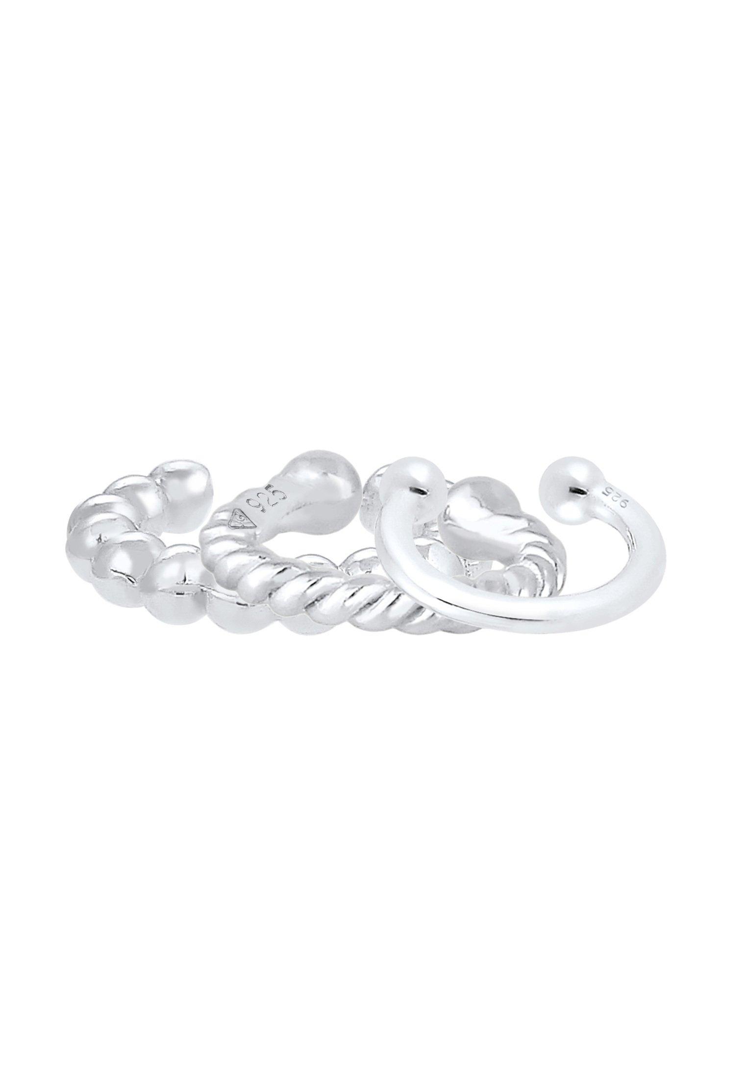 Elli Ohrringe Earcuff 3Er Set Kugel Geo Minimal