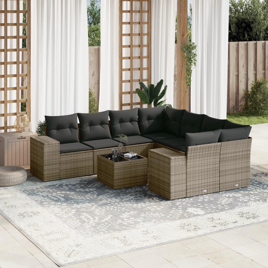 VidaXL Garten sofagarnitur poly-rattan