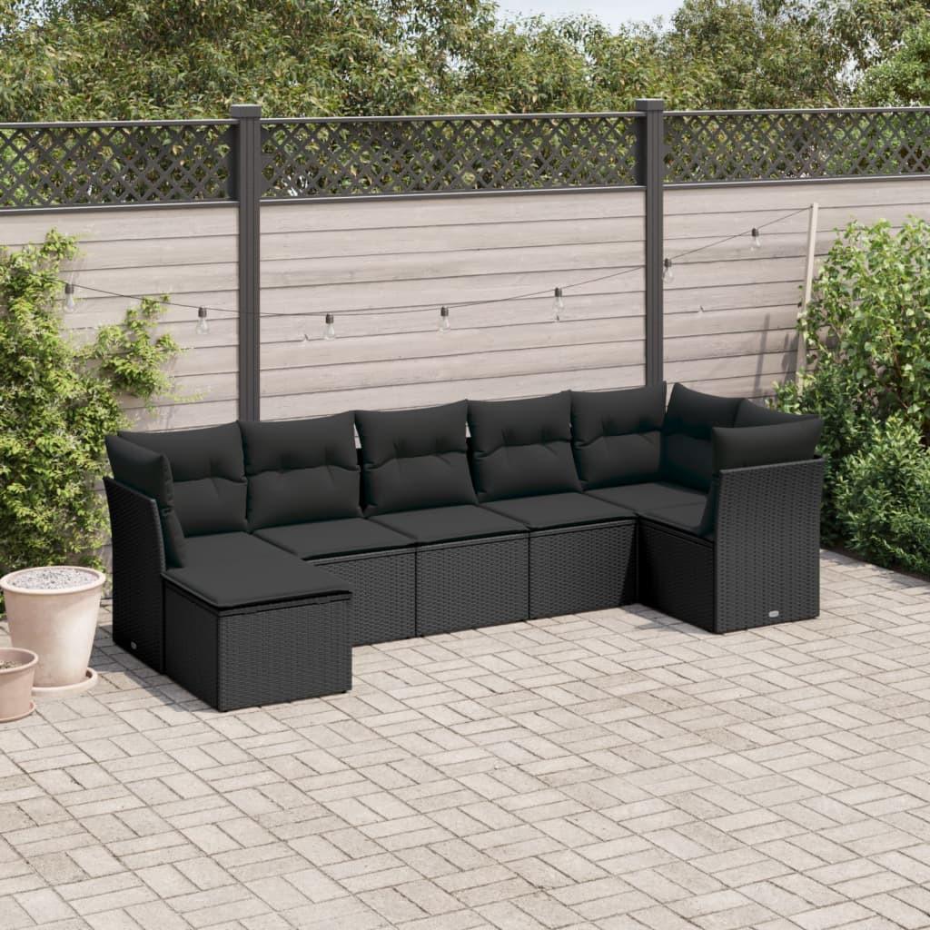 VidaXL Garten sofagarnitur poly-rattan