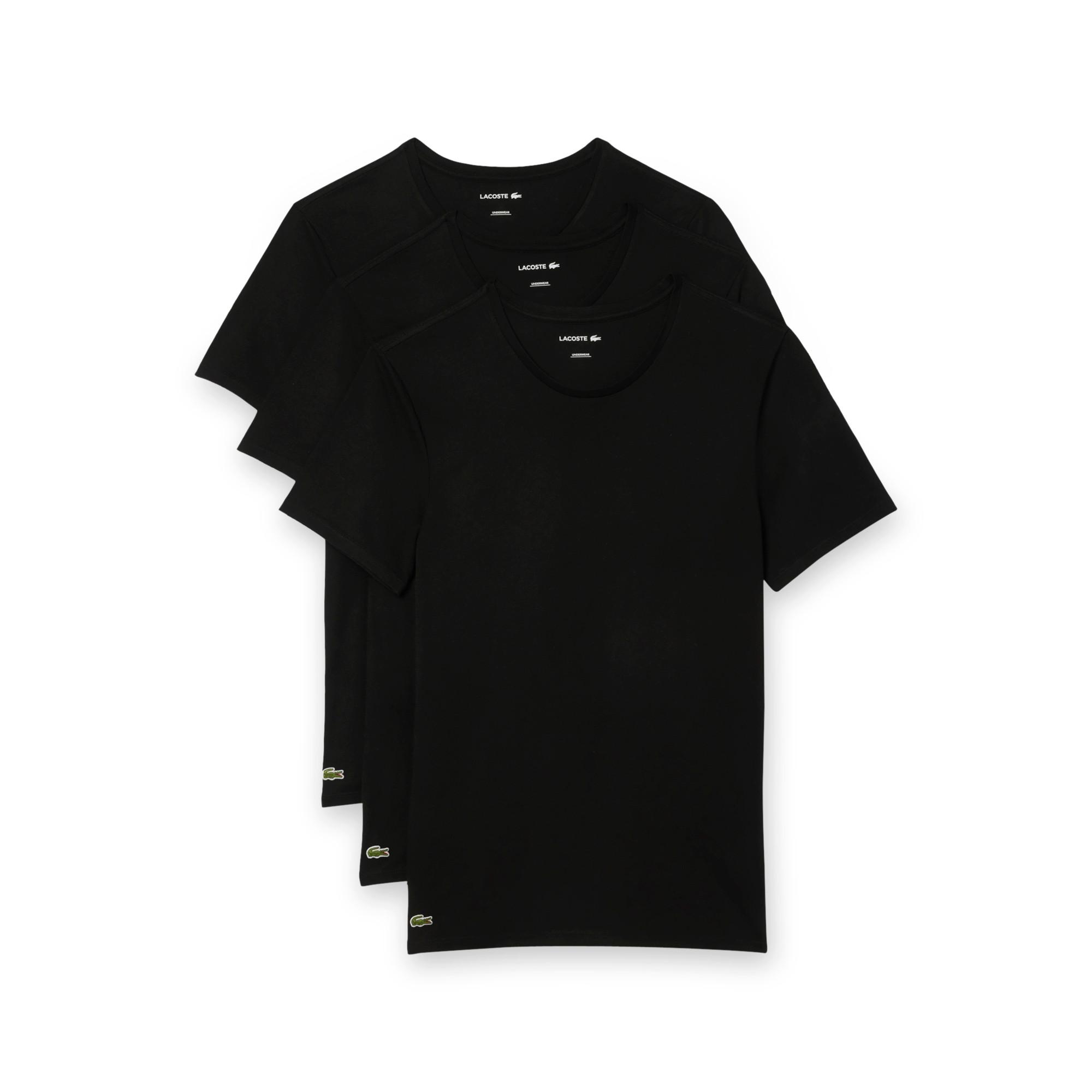 LACOSTE Rundhals Slim Fit T-Shirt 3er-Pack