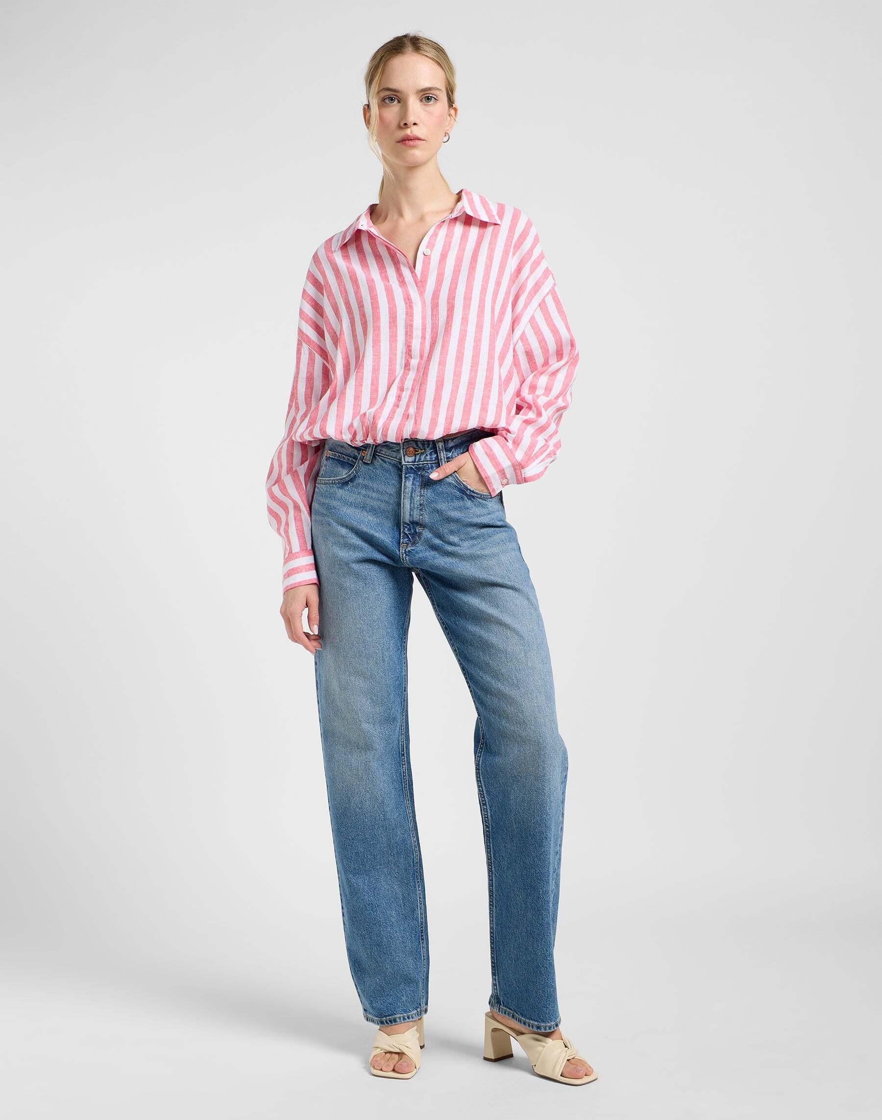 Lee Elasticated Gestreiftes Hemd