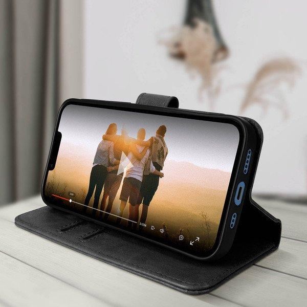 Avizar Chersterfield Etui iPhone 13 Pro Schwarz