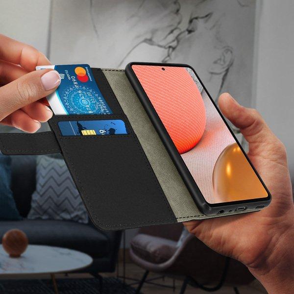 Avizar Bookcover Samsung Galaxy A72 Schwarz