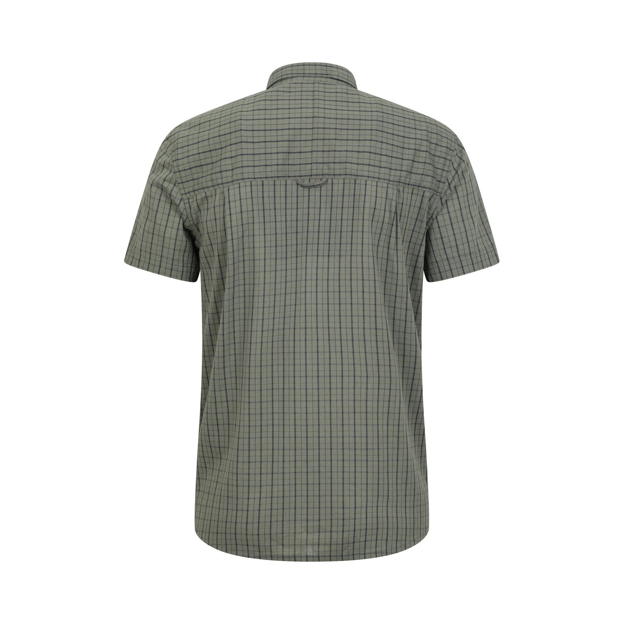 Mountain Warehouse Herren Kurzarm Hemd Kariert Regular Fit