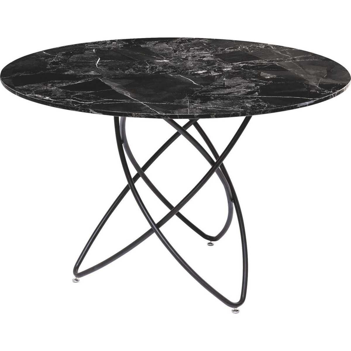 KARE Design Tisch Molekular Marble Glas rund 120