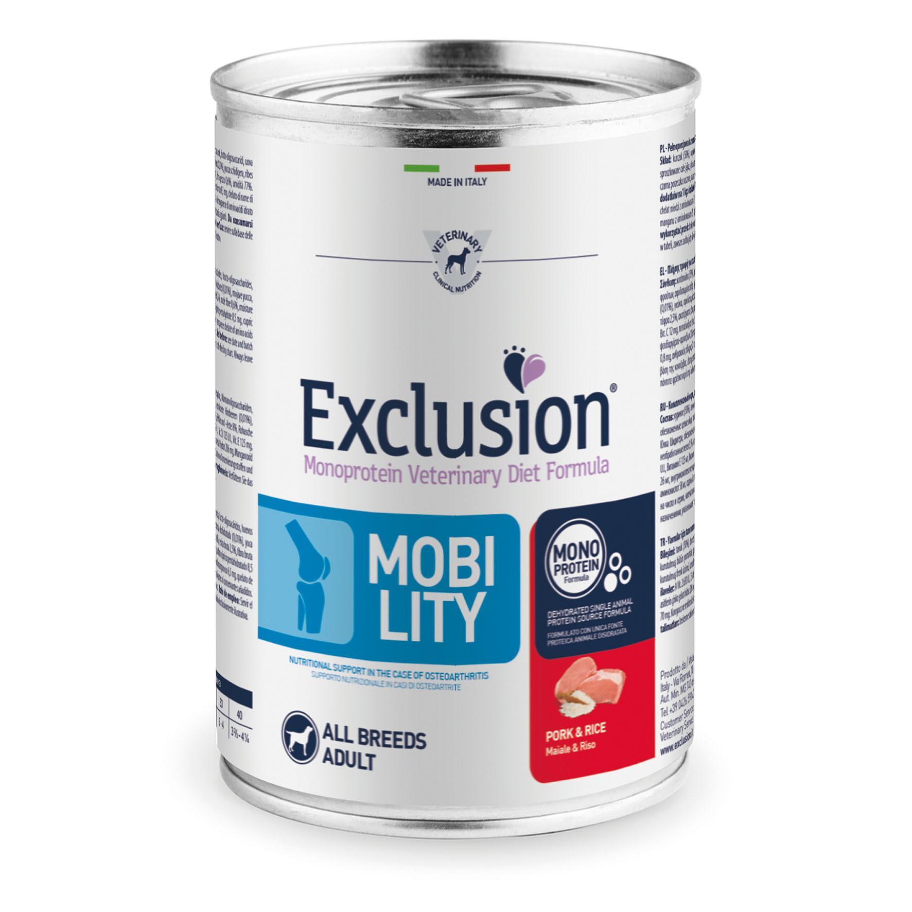 Exclusion Vet Mobility Adult All Breeds Pork - Multipack