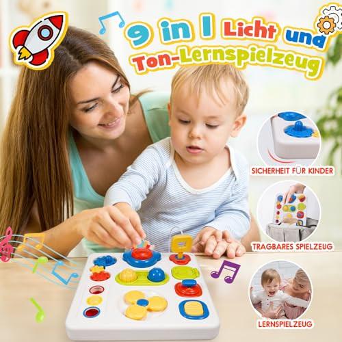 Activity-board 9 in 1 Baby-Motorikspielzeug Sinnesspielzeug Baby-Baby-Würfelspielzeug Busy Board