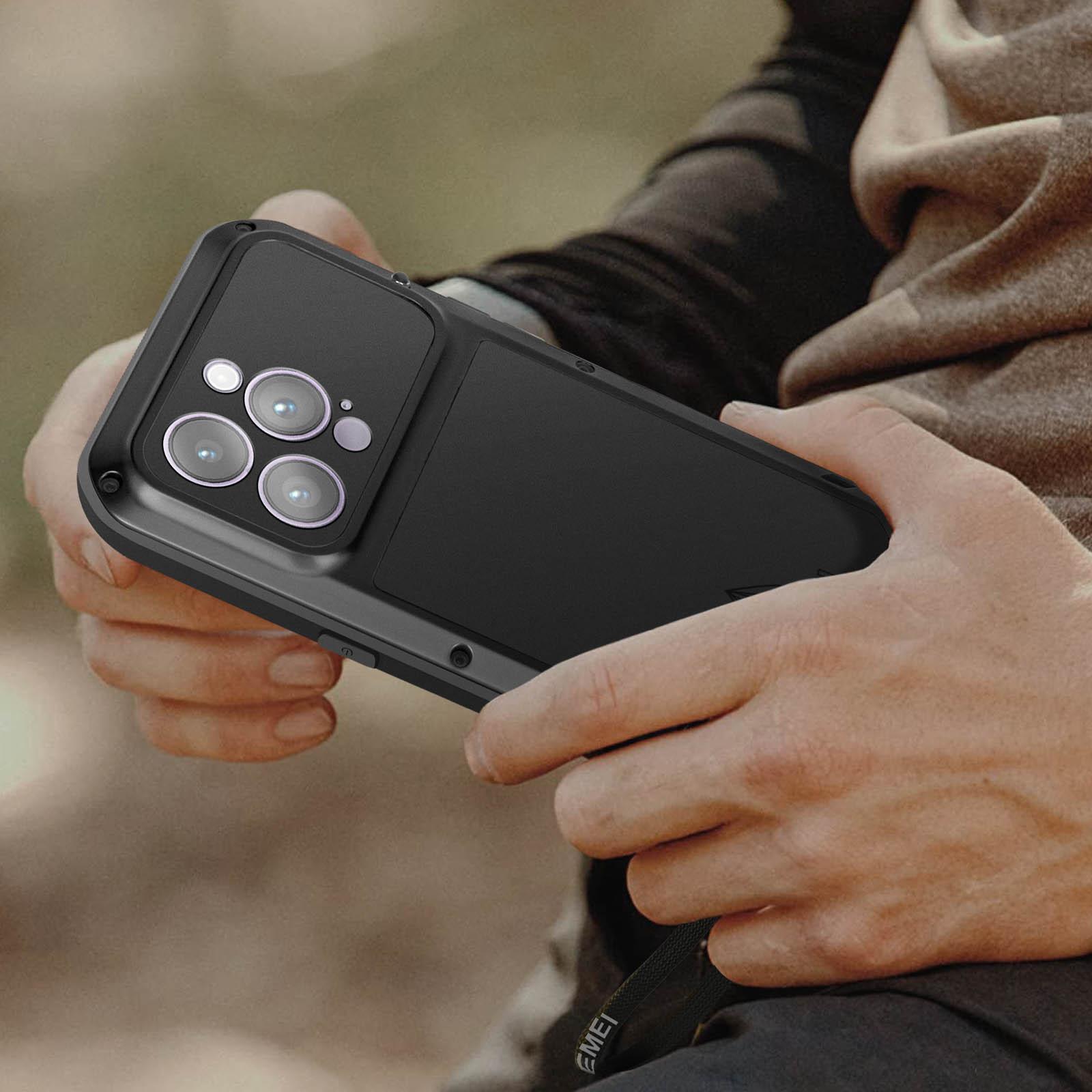 Avizar LoveMei Hülle iPhone 14 Pro Schwarz