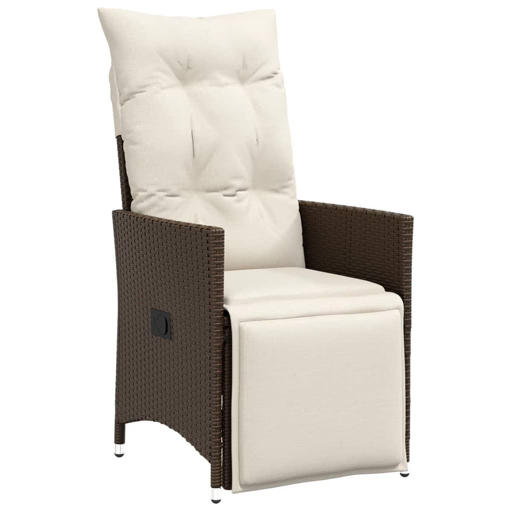 VidaXL Gartensessel verstellbar poly-rattan