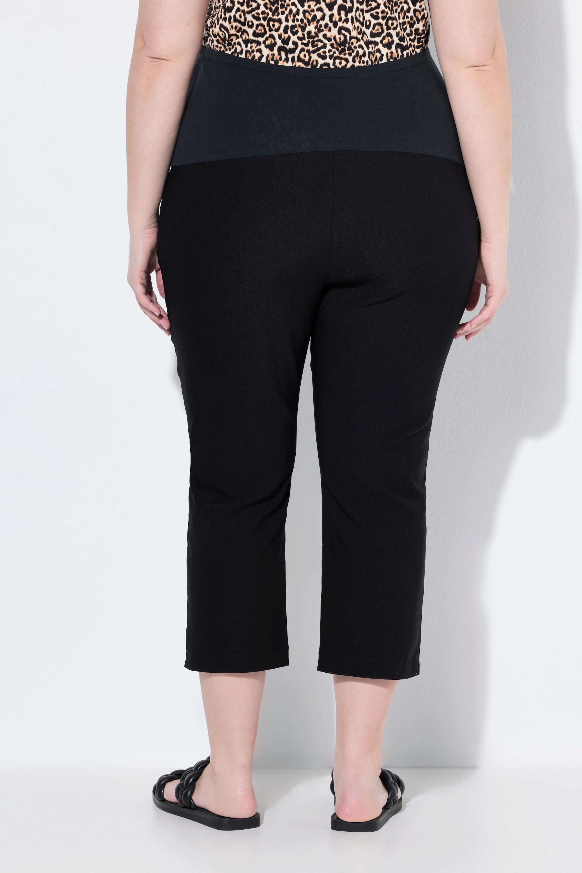 Ulla Popken Bellieva-Bengalinhose, Umstandshose, wadenlang, Bund-Stretcheinsatz