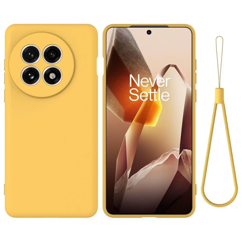 Cover-Discount OnePlus 13R - Silikon Gummi Hülle mit Riemen