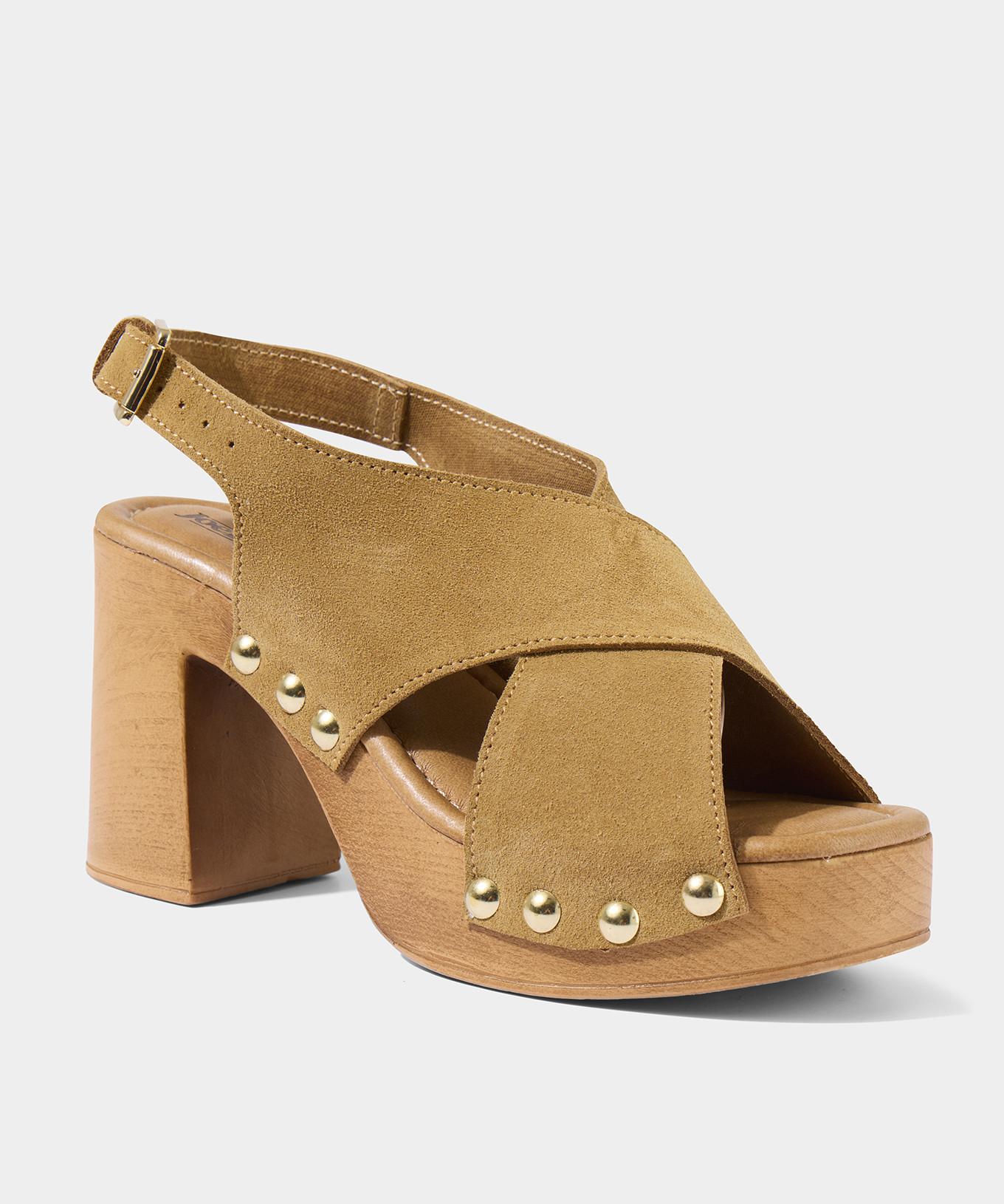 Joe Browns Wildleder-Schuhe mit Holzabsatz