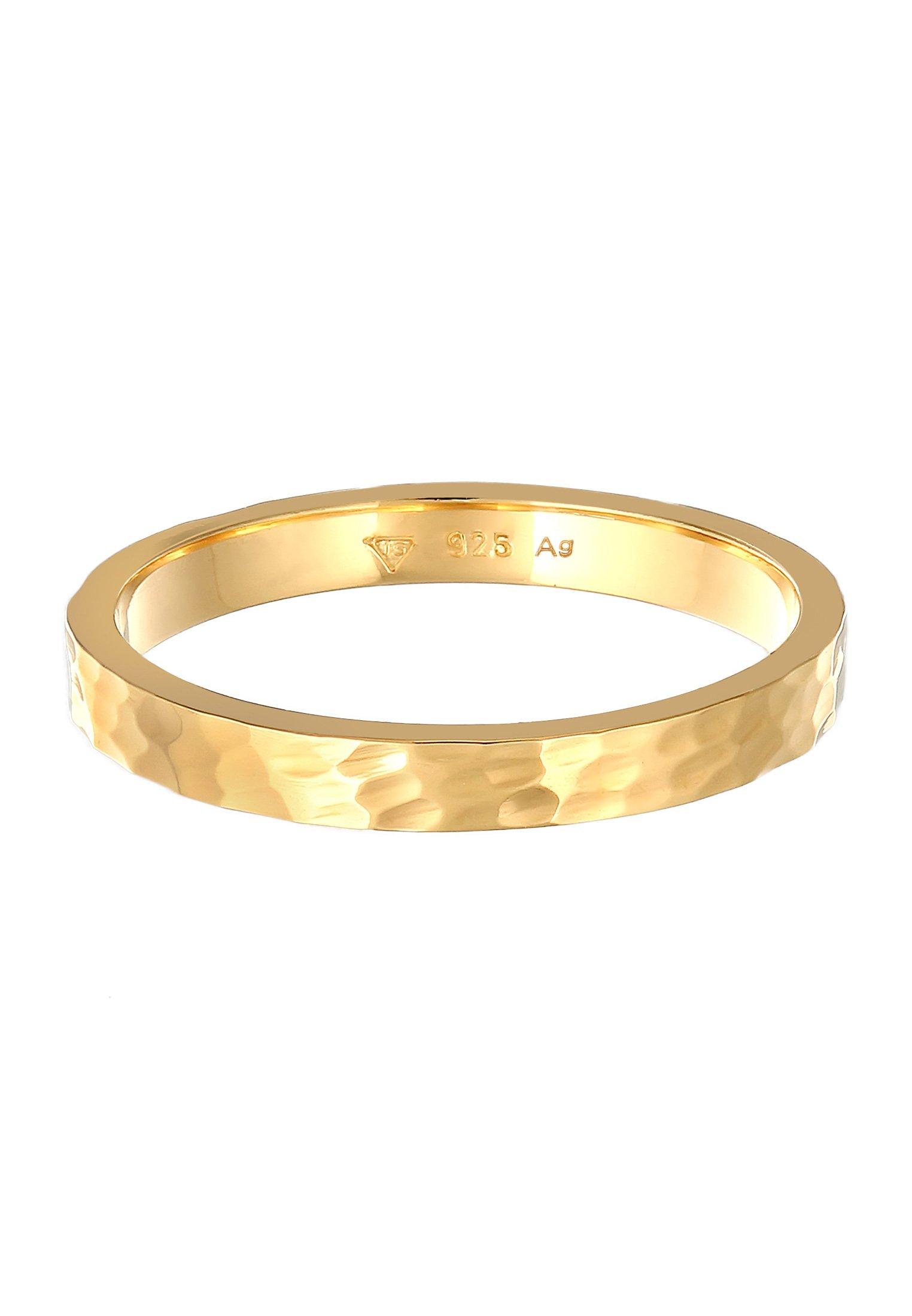 Elli Ring Pinky Ring Gehämmert 925 Silber