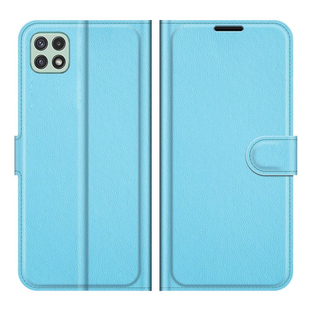 Cover-Discount Galaxy A22 5G - Leder Etui Hülle
