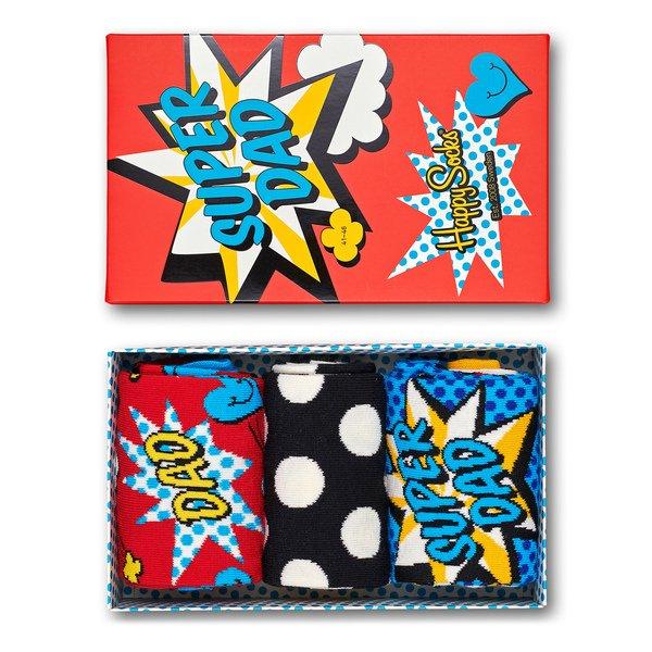 Happy Socks Father's Day Gift Box Triopack, wadenlange Socken