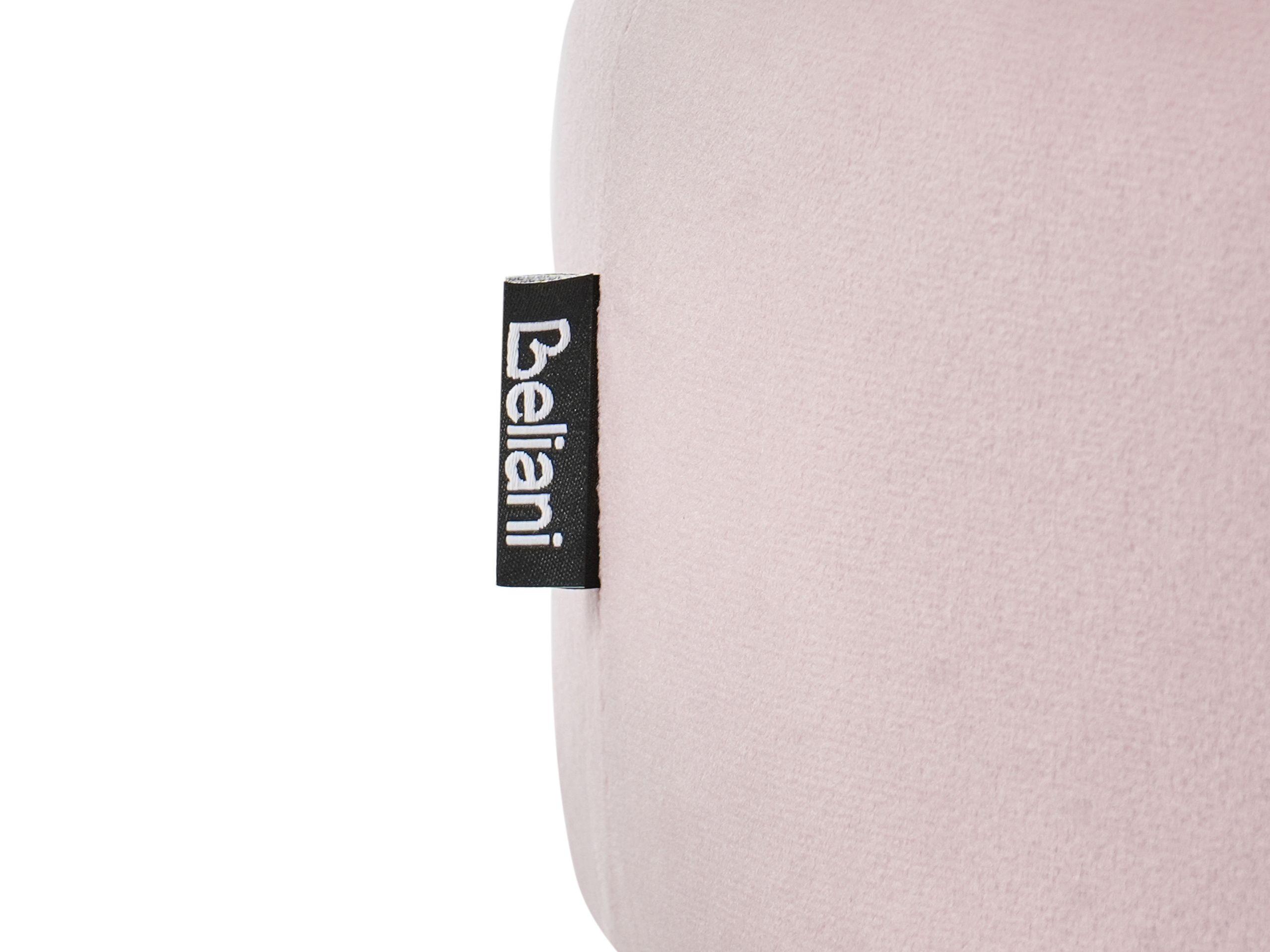 Beliani Hocker aus Samtstoff Modern DELCO