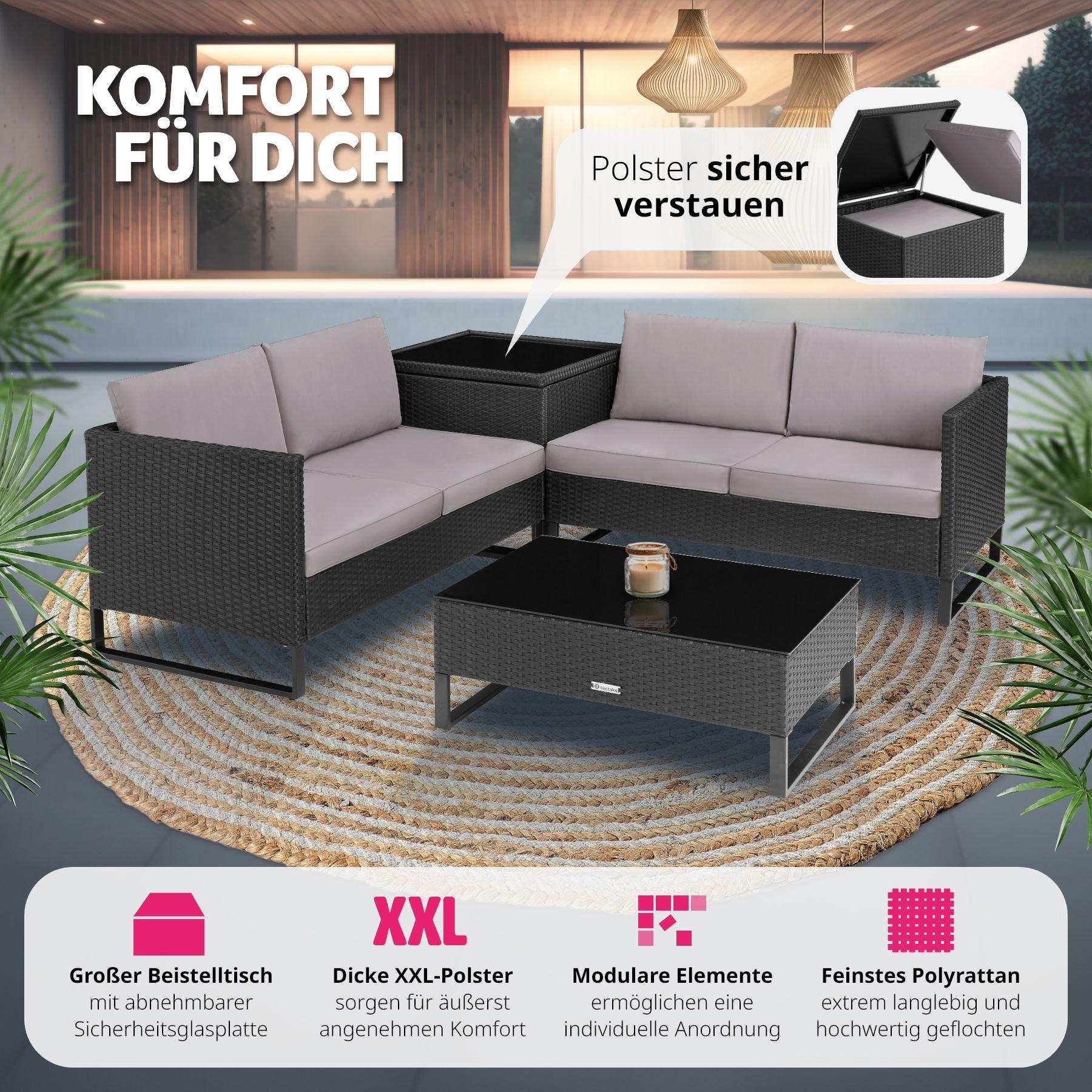 Tectake Rattanlounge Ostuni